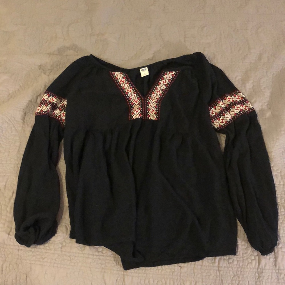 black long sleeve blouse